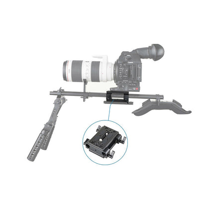 [CLEARANCE] SmallRig Tripod Mounting Kit Set with Dual 15mm Rod Clamp and Tripod Mounting Baseplates with 1/4"-20 and 3/8"-16 Mounting Threads and Non-Slip Top Surface 1798