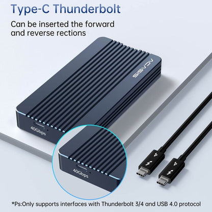 ACASIS TBU405Air Thunderbolt 3 USB Type-C NVMe M.2 SSD Enclosure with High-Speed 40Gbps Data Transmission and Supports Up to 8TB Storage Capacity for Windows, macOS, and Linux, PC, Laptop, Desktop Computer