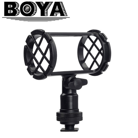 [CLEARANCE] Boya BY-C04 Camera Video Microphone Shock Mount for Boya BY-BM6060 Rode NTG-1, NTG2, NTG-3, NTG-4 Audio Technica AT897, ATR6550 Sennheiser MKH-416, ME66/K6 MKE-600 Azden SGM-1X Sony ECM-CG50