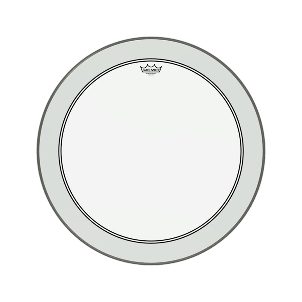 Remo 26" Powerstroke P3 Clear Drum Head with Focused, Warm Mid, Low Range Tones and Attack for Toms, Snare and Bass Drums