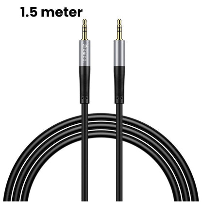 [CLEARANCE] ORICO Soft Silicone 3.5MM AXZ Series Audio Cable Male-to-Male with Gilded Connector and Tinned Copper for Smartphone Speakers and Other Audio Accessories - Blue