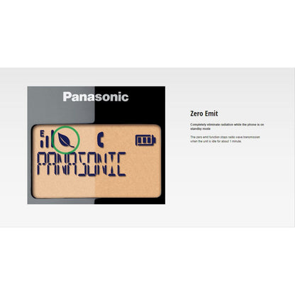 Panasonic KX-TGB110 Wireless Cordless Telephone Landline With Backlight, 50 Phonebook Stations, 100 Hours Standby Time