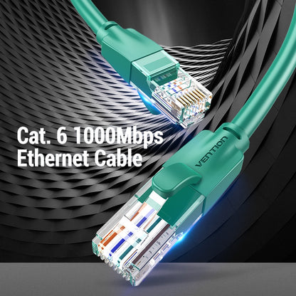 [CLEARANCE] Vention CAT6 Ethernet 2M Round Cable UTP Patch 1000Mbps Lan Network Wire Cord for Internet Router PC Modem