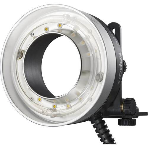 Godox R2400 Ring Flash Head for P2400 Battery Pack with 2400W Power Range, 5800-200K CCT Color Temperature, Built-in LED Light, 64 Guide Number and Umbrella & Foldable Bracket for Fashion, Portrait, Macro Photography