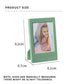 Pikxi Pastel Color Solo Instant Mini Film Photo Frame for FUJIFILM Instax mini Cameras with Stand - Available in Blossom Pink, Pastel Blue, Lilac Purple, Indigo, and Athens White, Charcoal Gray, Sugar Yellow, Avocado Green