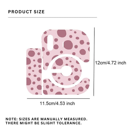 Pikxi Wave Dot Decorative Body Sticker Set for FUJIFILM Instax mini 12 Film Camera - Available in Blossom Pink, Black, Lilac Purple, Pastel Blue, and Mint Green