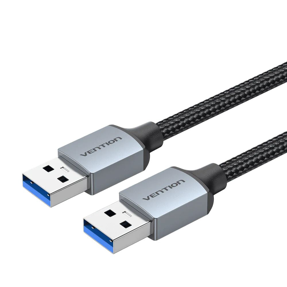 Vention 0.5M / 1M / 1.5M / 2M / 3M USB 3.0 A Male to USB A Male Cotton Braided Extension Cable with High-Speed 5Gbps Transfer Speed for Desktop Computer, Laptop, Smart TV, Webcam