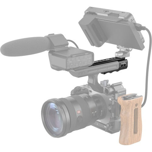 [CLEARANCE] SmallRig Dedicated Extension Rig for Sony FX3/FX30 XLR Camera Top Handle with QR Quick Release NATO Rail, Multiple 1/4"-20 and 3/8"-16 Accessory Threads with Durable and Comfortable Design MD3490