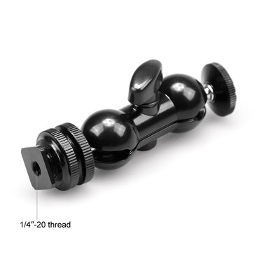 SmallRig Multifunction Double Ball Head with Cold Shoe Adapter and Knob with 1/4"-20 Screw for Camera Accessories 1135