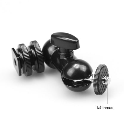 SmallRig Multifunction Double Ball Head with Cold Shoe Adapter and Knob with 1/4"-20 Screw for Camera Accessories 1135