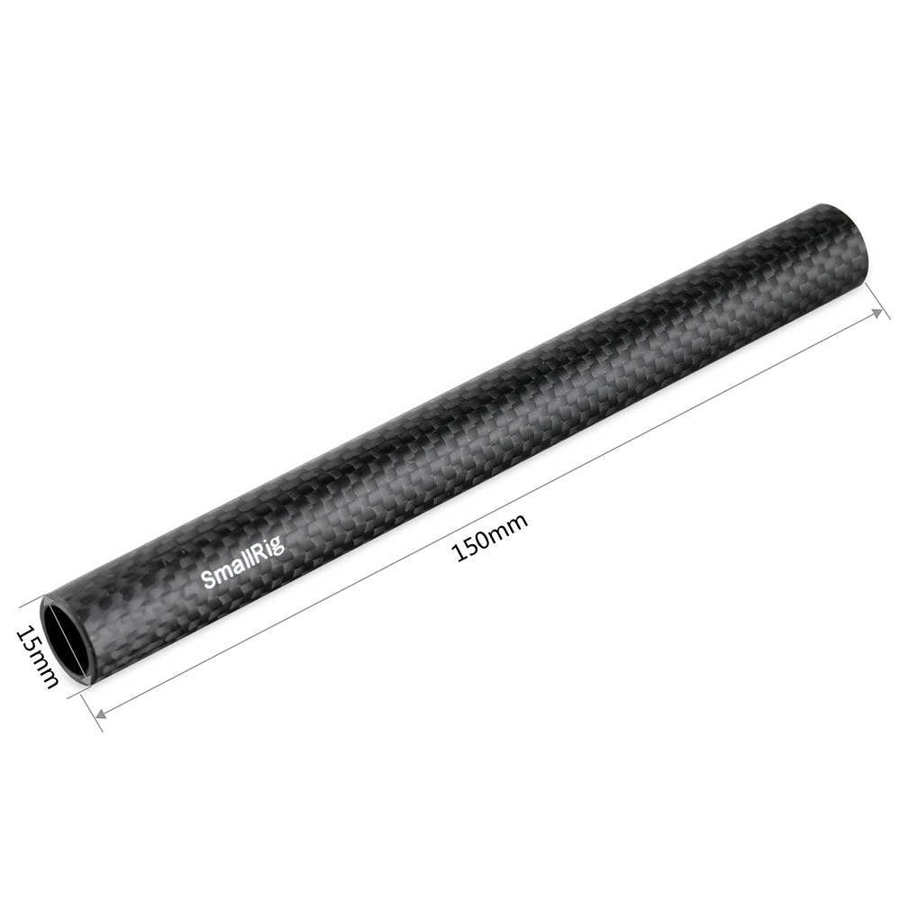 SmallRig 6" 2pcs Carbon Fiber Rod Set with 15mm Diameter LWS Compatible for Top Handles and other Mounting Camera Accessories 1872