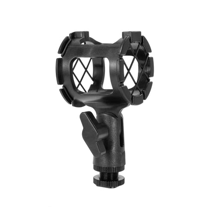 SmallRig Multi-Function Microphone Shock Mount with 4-Point Suspension, Cold Shoe and 3/8"-16 Threaded Base for Camera Shoes and Boompoles 1859