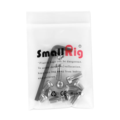 SmallRig Hex Screw Pack Set 12pcs with 1/4"-20 and 3/8" Screws with Hex Spanner for Camera Accessories 1713