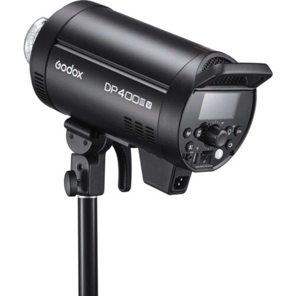 Godox DP400III-V DP400IIIV Professional 400W Studio Strobe Flash Light with 2.4GHz Wireless X System, 5800K CCT, LCD Screen Display, Control Port and Bowens Mount Compatible for Photography Lighting and Studio Equipment