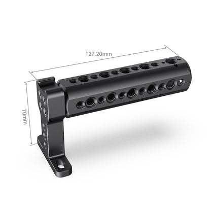 SmallRig Camera Top Handle Grip with Cold Shoe, ARRI 3/8"-16 Locating Holes and 1/4"-20 & 3/8"-16 Threaded Holes for Camera Cage 1638C