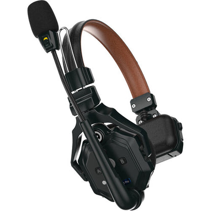 Hollyland Solidcom C1 Pro Full-Duplex (Single) True Wireless Intercom Remote Headset System with Push-to-Talk Function, Two-Mic Environmental Noise Cancellation for Professiol Filmmaking