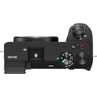 Sony Alpha A6700 Mirrorless Digital Camera Body APS-C E-Mount 4K 120p QFHD HDR, Fast Hybrid AF Autofocus, Touch Screen Panel Display, WiFi Bluetooth and USB Type-C PD, HDMI, 3.5mm Stereo Termils | ILCE-6700