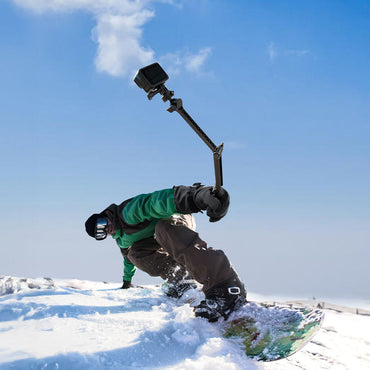 PGYTECH CapLock MantisPod Multifunctiol Action Camera Tripod with Quick Release Clamp, Panoramic Ball Head, Three-Section Arm, and 1/4" Screw Adapter for Insta360, DJI, GoPro, Compact Cameras, and Smartphone Holders | P-GM-158