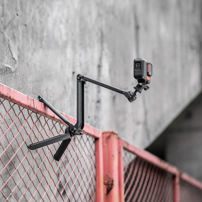 PGYTECH CapLock MantisPod Multifunctiol Action Camera Tripod with Quick Release Clamp, Panoramic Ball Head, Three-Section Arm, and 1/4" Screw Adapter for Insta360, DJI, GoPro, Compact Cameras, and Smartphone Holders | P-GM-158