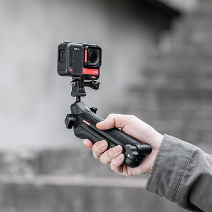 PGYTECH CapLock MantisPod Multifunctiol Action Camera Tripod with Quick Release Clamp, Panoramic Ball Head, Three-Section Arm, and 1/4" Screw Adapter for Insta360, DJI, GoPro, Compact Cameras, and Smartphone Holders | P-GM-158