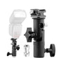 Pxel AA-LS4 Flash Bracket Umbrella Holder Swivel Light Stand Adapter Cold Shoe Speedlight