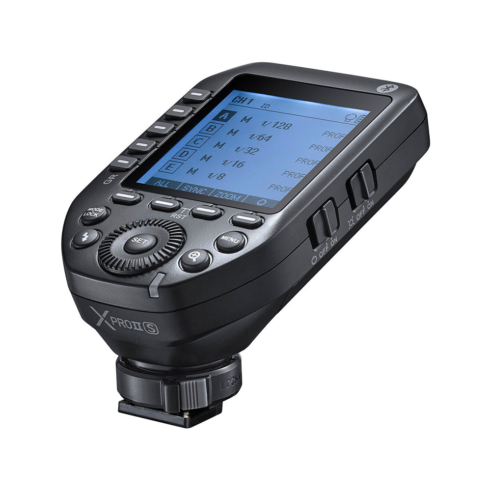 Godox XPRO-S XPROII-S XPROII-S+ TTL 2.4Ghz Wireless Flash Trigger Transmitter with Autoflash and Max 328ft Range, Sekonic L-858 & TCM Function, Mobile App Control and Multi ID Access Settings for DSLR and Mirrorless Camera | JG Superstore