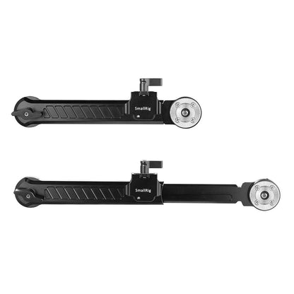 SmallRig Adjustable Extension Arm Dogbone with Dual ARRI-Standard Rosettes with Max 10.2" Length, Aluminum Separate Handgrip with Dual Male M6 Thumbscrews for Camera Baseplate 1870