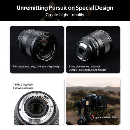 Viltrox AF 27mm f/1.2 STM Auto focus Prime Lens with APS-C Format for Sony E-Mount Mirrorless Cameras