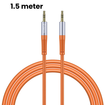 [CLEARANCE] ORICO Soft Silicone 3.5MM AXZ Series Audio Cable Male-to-Male with Gilded Connector and Tinned Copper for Smartphone Speakers and Other Audio Accessories - Blue