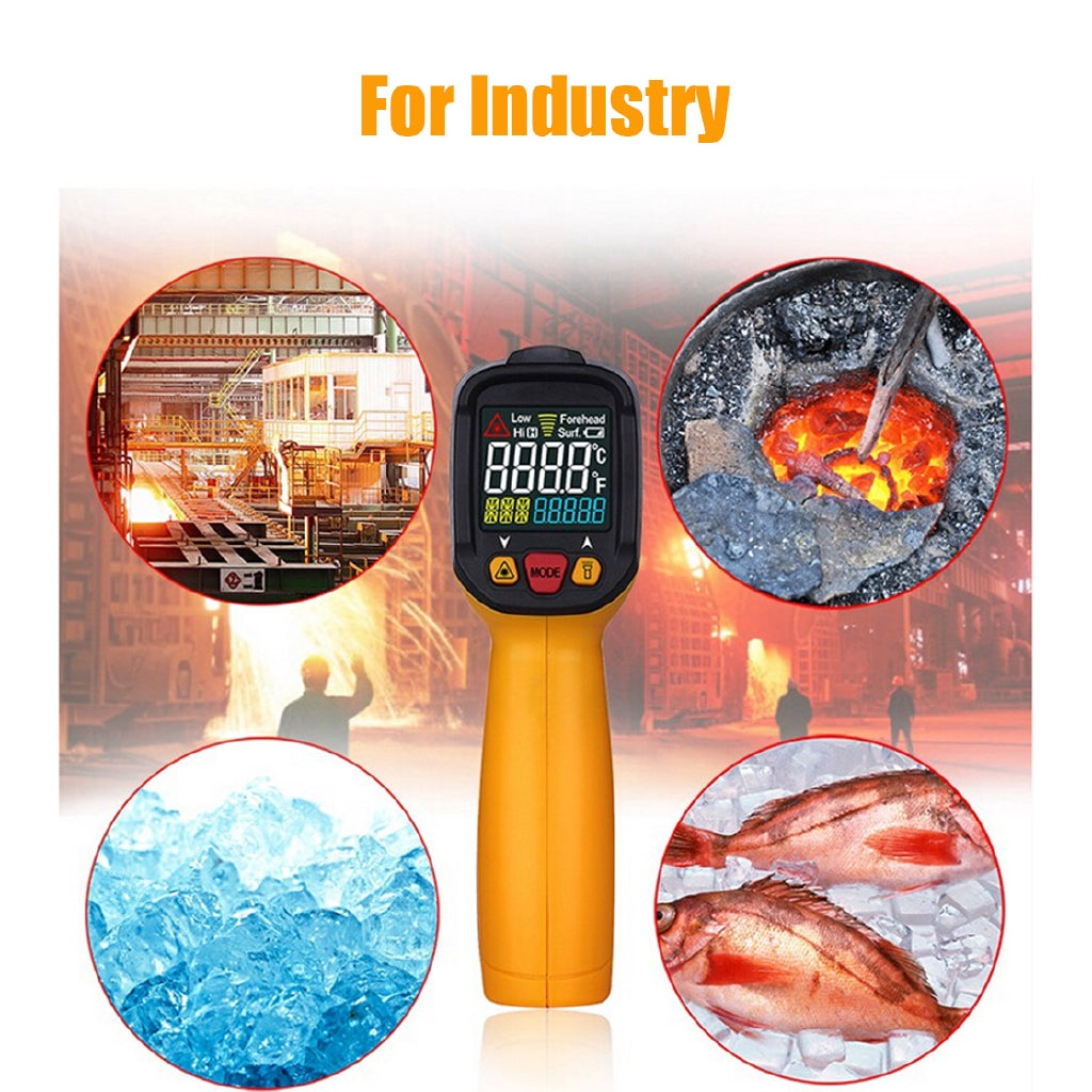 [CLEARANCE] PeakMeter PM6530D -50~800 with Humidity and Dew Point IRT K type Ambient UV Light Infrared Thermometer Gun