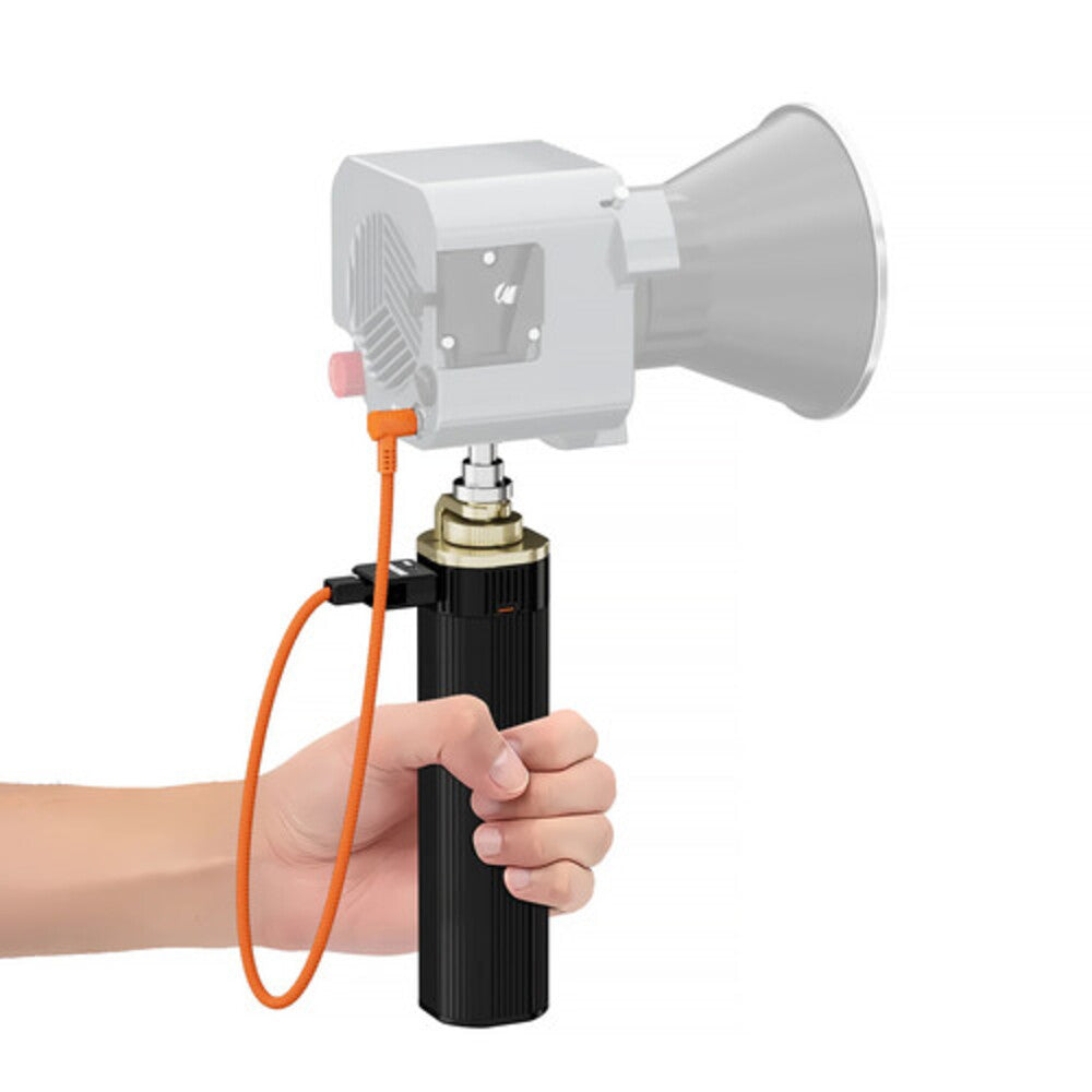 ZGCINE ZG-H90 / H90Pro Handheld Battery Grip 90Wh-95Wh with D-Tap 14.8V–20V, USB-C PD Input/Output, Bouncy ARRI Pin, 180 Degree Rotating Mount, 1/4"-20 screw 3/8"-16 Threaded Screw and LED Indicators with Light Stand Adapter For Videolight