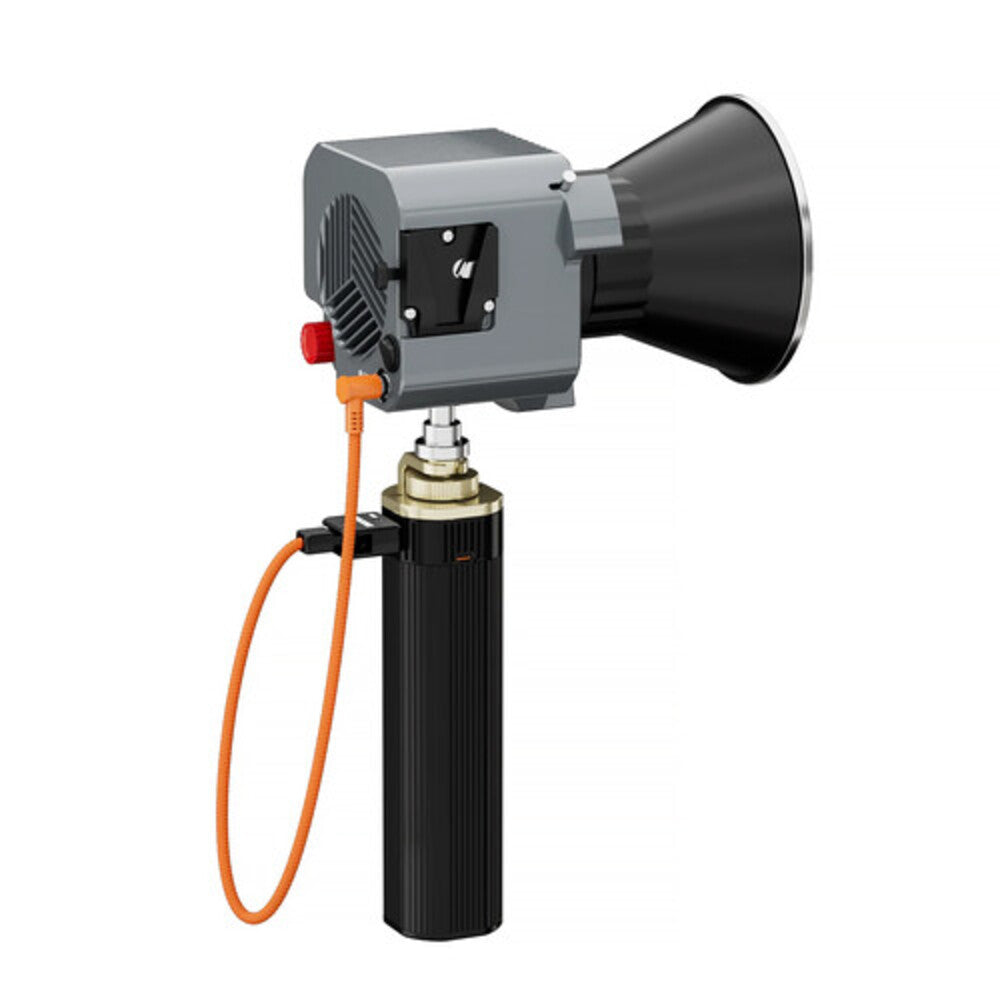 ZGCINE ZG-H90 / H90Pro Handheld Battery Grip 90Wh-95Wh with D-Tap 14.8V–20V, USB-C PD Input/Output, Bouncy ARRI Pin, 180 Degree Rotating Mount, 1/4"-20 screw 3/8"-16 Threaded Screw and LED Indicators with Light Stand Adapter For Videolight