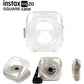 [CLEARANCE] Pikxi CSQ20 Fujifilm Instax Square SQ20 Instant Camera Clear Transparent Case White