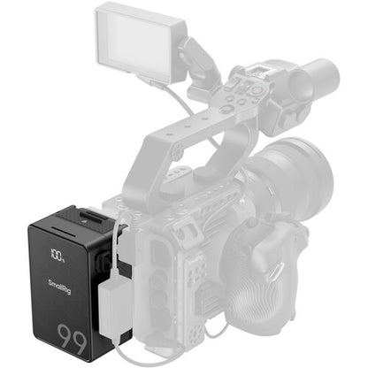 SmallRig VB99 Series Mini V Mount Battery (99Wh) with Safe & Fast Bi-Directional Charging & Multiple Interfaces for Cameras, Camcorders, Drones, Gimbals, Phones, Tablets, Laptops, Video Lights & Field Monitors | 3580 4929 4930 4292 4608