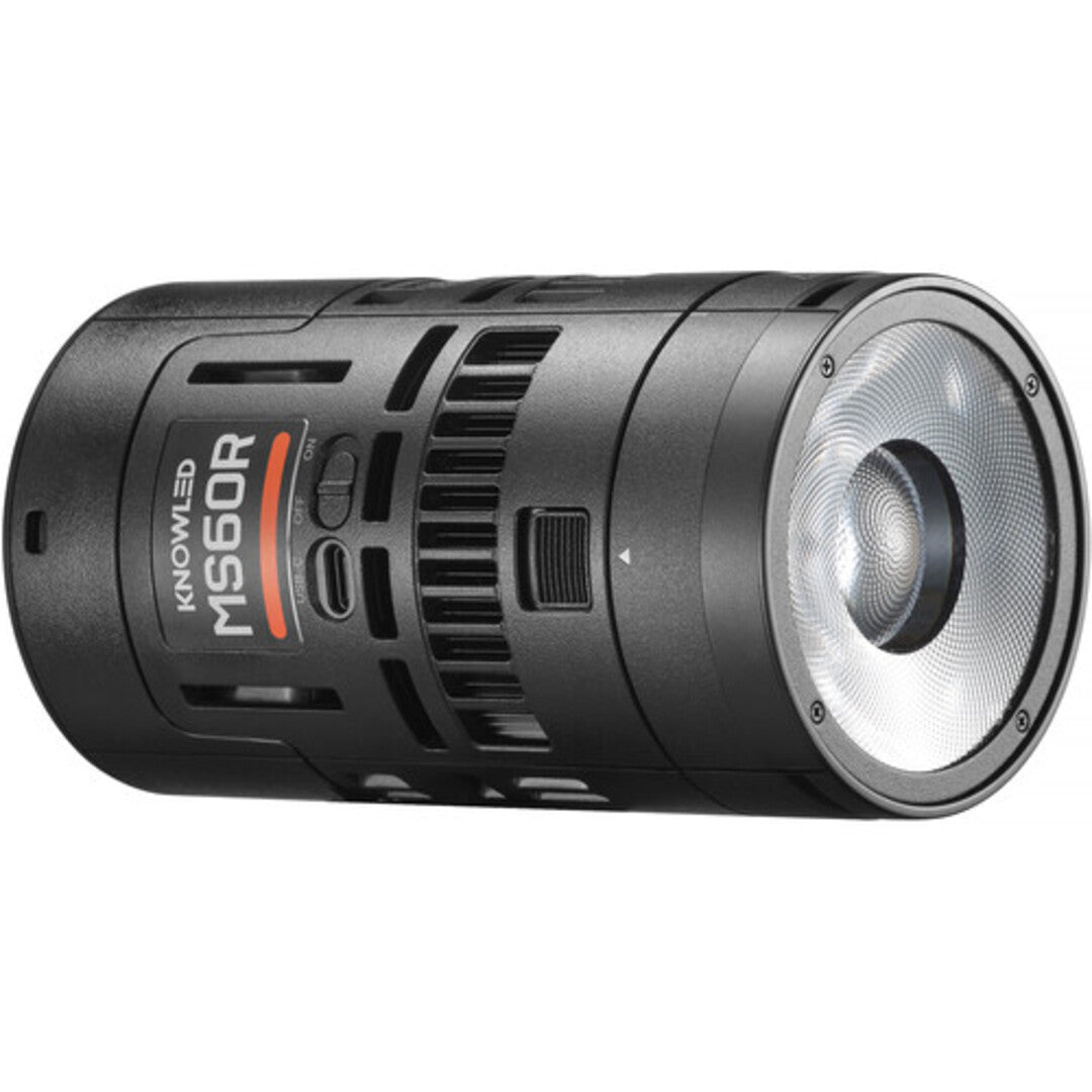 Godox KNOWLED MS60R 4K Full RGB LED 4 Light Studio Kit Set with 1800~10000K CCT, Zoom Lens & Modifiers, Onboard DMX / RDM CRMX App Control, Fan Cooled, USB-C Power, NFC Protection & 14 Lighting Effects for Photography