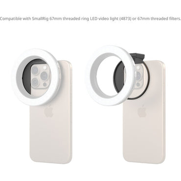 SmallRig Universal 67mm Threaded Filter Adapter for Vibe P30 LED Light and Smartphone Filter Series | 5174
