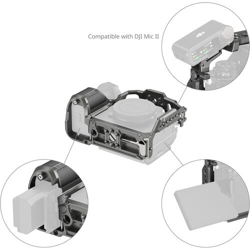 SmallRig Cage Kit for Sony Alpha 1 II / 9 III with Leather Grip, 1/4"-20 / ARRI 3/8"-16 Locating Holes,  Arca-Swiss Quick Release Plate, Three-Point Locking & HawkLock QR Self-Locking System | 5187