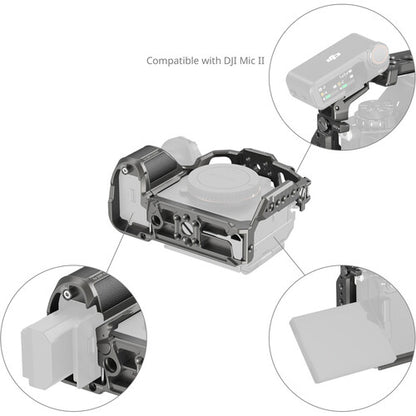 SmallRig Cage Kit for Sony Alpha 1 II / 9 III with Leather Grip, 1/4"-20 / ARRI 3/8"-16 Locating Holes,  Arca-Swiss Quick Release Plate, Three-Point Locking & HawkLock QR Self-Locking System | 5187