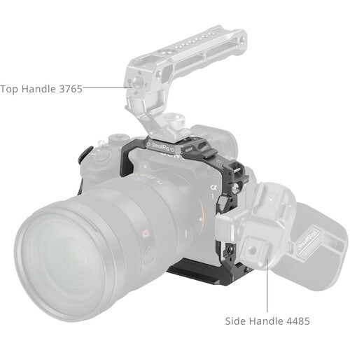 SmallRig Cage Kit for Sony Alpha 1 II / 9 III with Leather Grip, 1/4"-20 / ARRI 3/8"-16 Locating Holes,  Arca-Swiss Quick Release Plate, Three-Point Locking & HawkLock QR Self-Locking System | 5187