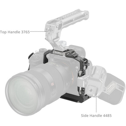 SmallRig Cage Kit for Sony Alpha 1 II / 9 III with Leather Grip, 1/4"-20 / ARRI 3/8"-16 Locating Holes,  Arca-Swiss Quick Release Plate, Three-Point Locking & HawkLock QR Self-Locking System | 5187
