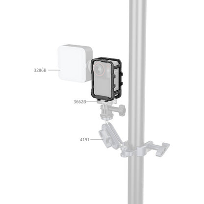 SmallRig Cage for DJI OSMO Action 5 Pro / 4 / 3 with Magnetic Horizontal-Vertical QR, Triple Cold Shoe Mount | 5135