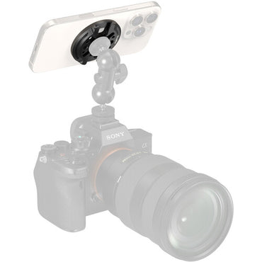 SmallRig MagSafe Phone Support Holder with 1/4"-20 Threaded Hole Cold Shoe Mount, 360° Rotation / 160° Tilt, Exterl SSD Clamp Holder for iPhones Attachment Accessories to Mirrorless, DSLR, Cinema Camera and Cages | 5155 | 5156 | 5157