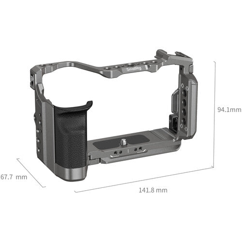 SmallRig HawkLock QR Cage Kit for Sony Alpha 7C II / 7CR with Silicon Grip, 1/4"-20 / ARRI 3/8"-16 Locating Holes, Arca-Swiss Quick Release Plate & HDMI Cable Clamp | 5198