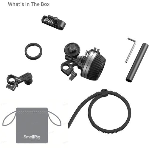 SmallRig Follow Focus F50 with 3-Step Quick 360° Rotation Switch, Stepless Damping Adjustment, Silicon Gear for Mirrorless, DSLR and Cinema Lenses | 4745