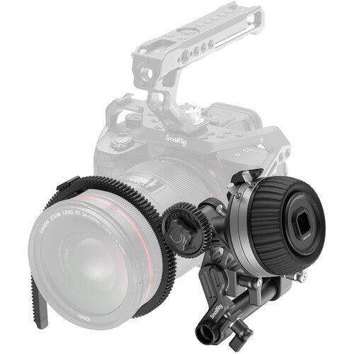 SmallRig Follow Focus F50 with 3-Step Quick 360° Rotation Switch, Stepless Damping Adjustment, Silicon Gear for Mirrorless, DSLR and Cinema Lenses | 4745