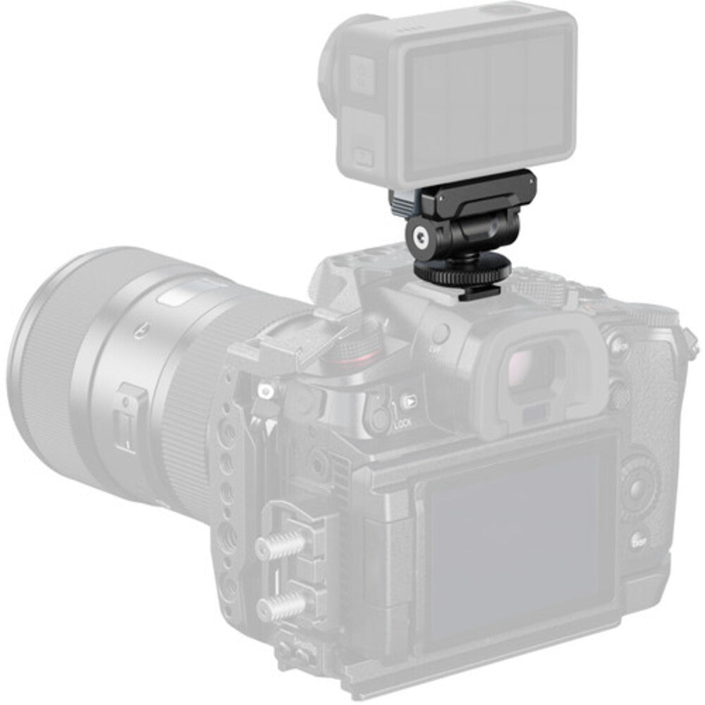 SmallRig QR Quick Release Mount Support for DJI Osmo Action 5 Pro/4/3 with Cold Shoe Adapter, 160° Tilt Mount, 1/4"-20 Thread, Lightweight Aluminum Construction | 5436