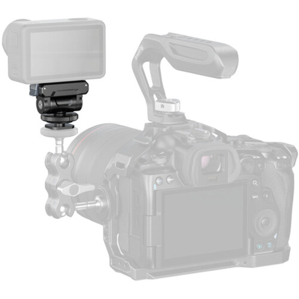 SmallRig QR Quick Release Mount Support for DJI Osmo Action 5 Pro/4/3 with Cold Shoe Adapter, 160° Tilt Mount, 1/4"-20 Thread, Lightweight Aluminum Construction | 5436