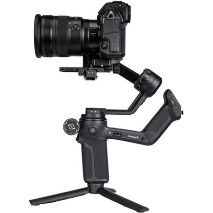 FeiyuTech SCORP 3 3-Axis Handheld Camera Gimbal Stabilizer with 3.5Kg Max Payload, 14-Hour Battery Life, USB-C, Buckle Design 3-Axis Motor Locks, AI Smart Tracking, OLED Status Indicator, L-Shaped QR Quick Release Plate & 1/4"-20 Threads
