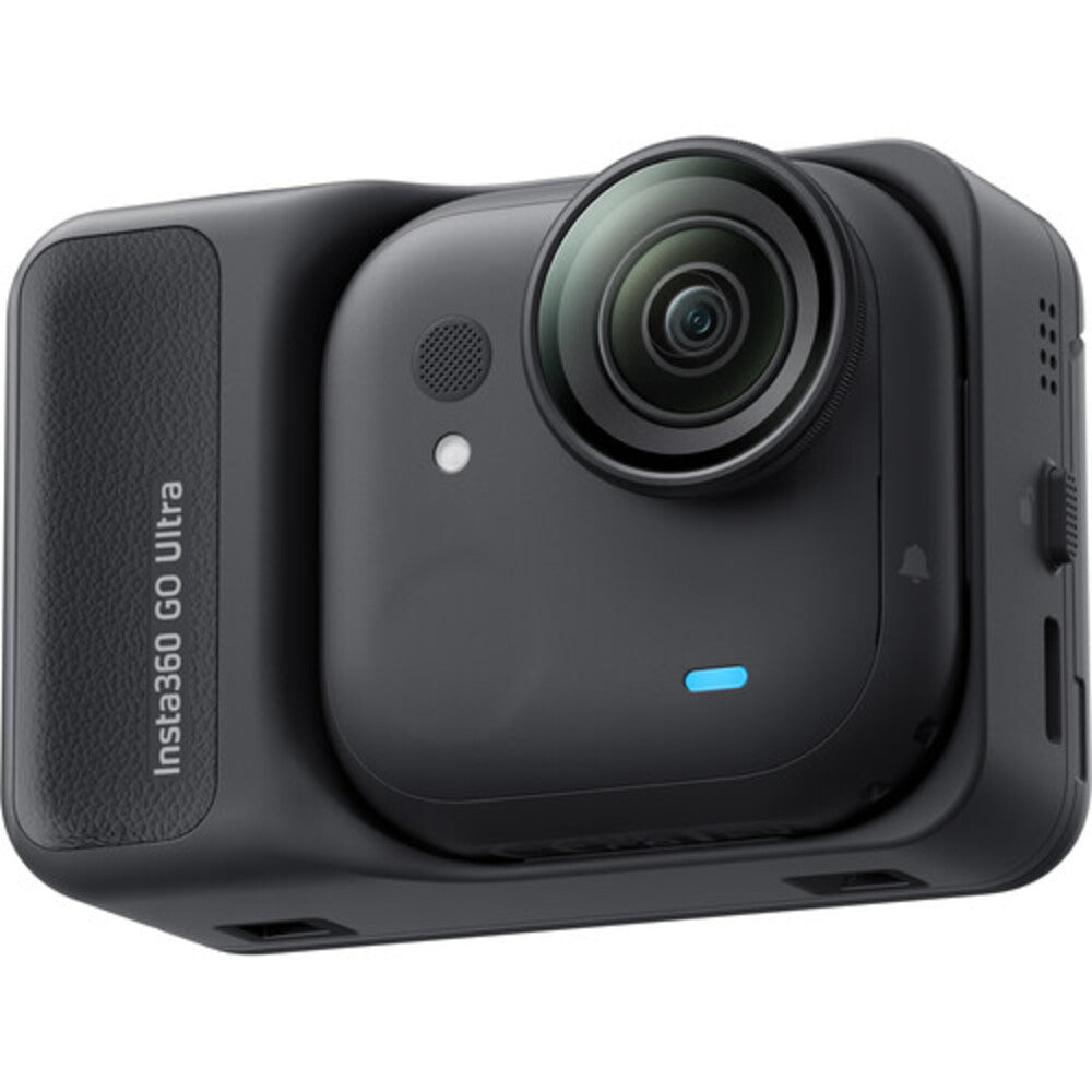Insta360 GO Ultra 4K 60fps Hands Free Action Camera Kit (STANDARD BUNDLE) Max 10m IPX8 Waterproof, 200Min Max Runtime, Flow State Stabilization, 2.5" Flip Touchscreen, 2.7K Video, Studio Grade Audio Modes for Vlog Vlogging | Midnight Black, Arctic White