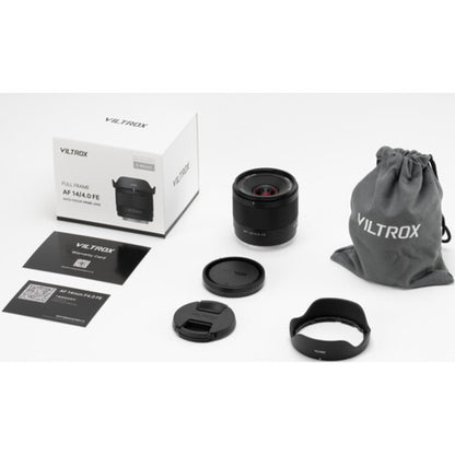 Viltrox AF 14mm F4.0 Air Series FE Full-Frame Prime Lens for Sony E-Mount APS-C Ultra-Wide View Angle with STM Autofocus Motor for ZV-E10, A6700, A6300, A6500, A6400, A6600, A6100, A3000, A5000, A6000, A3500, A5100 Mirrorless Cameras